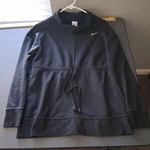 Nike Get Fit Training Golf Pullover Tunic Sweatshirt Black Small Nwot